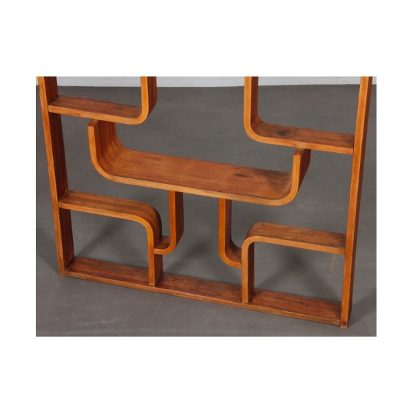Claustra vintage, fabrication tchèque en acajou par Ludvik Volak, 1960 - Design d'Europe de l'Est