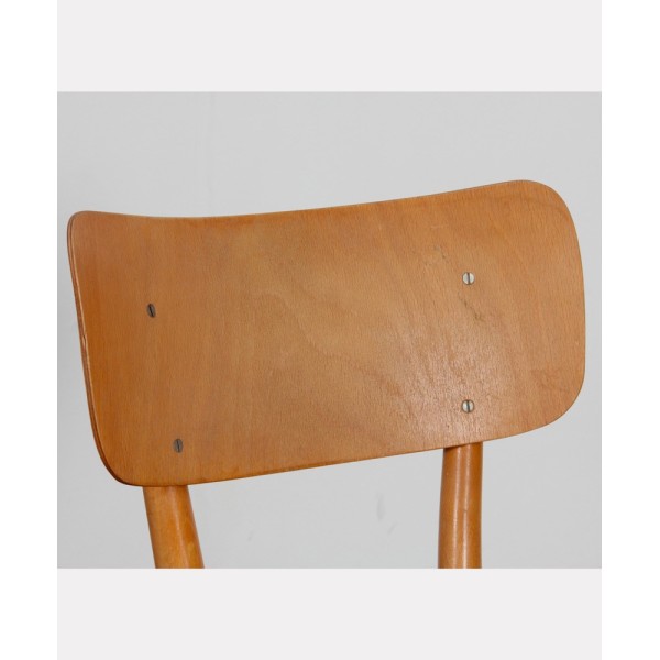 Wooden chair produced by Ton, 1960s - Eastern Europe design