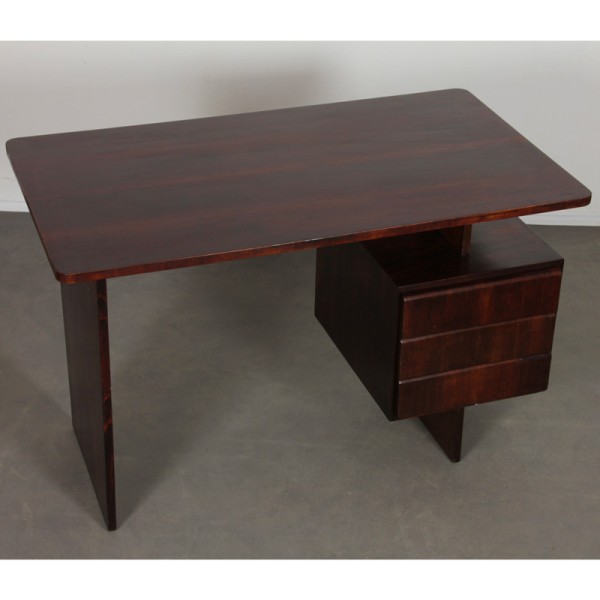 Vintage desk by Bohumil Landsman, 1970s - Eastern Europe design