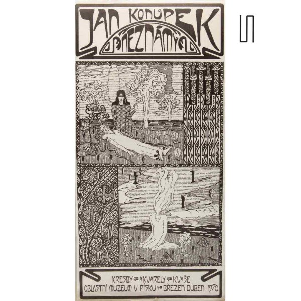 Affiche de l'exposition sur Jan Konupek de 1970 - 