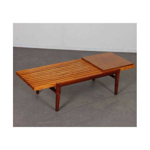 Slatted coffee table by František Mezulanik from the 1960s - Eastern Europe design