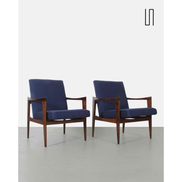 Pair of Polish armchair by Czeslaw Knothe, 1960s - Eastern Europe design