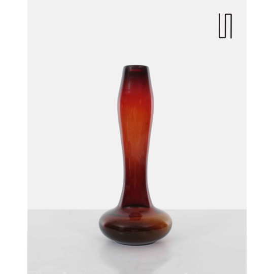 Big red vase by Ewa Gerczuk-Moskaluk, 1970s, Eastern european design