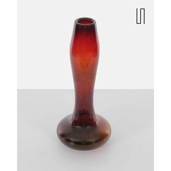 Grand vase rouge par Ewa Gerczuk-Moskaluk, 1970 - Design d'Europe de l'Est