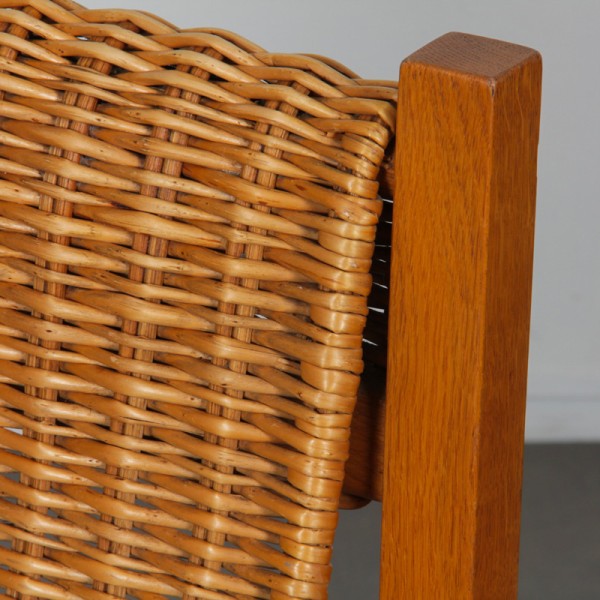 Vintage wicker chair edited by Uluv, 1960s - Eastern Europe design