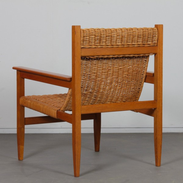 Vintage wicker chair edited by Uluv 1960s