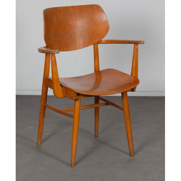Wooden armchair produced by Ton circa 1960 - Eastern Europe design