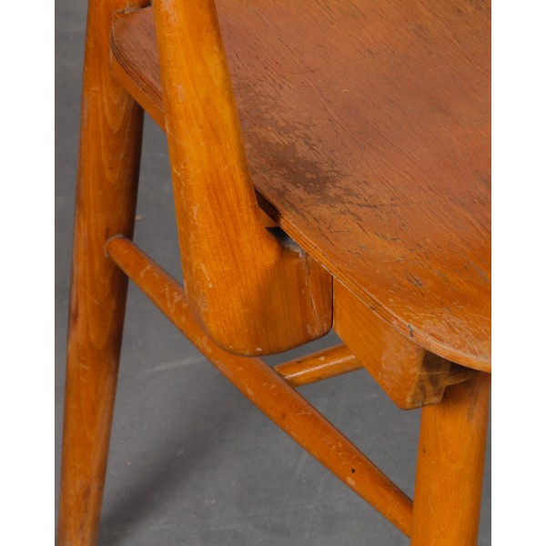 Wooden armchair produced by Ton circa 1960 - Eastern Europe design