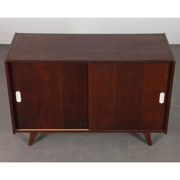 Dark oak chest designed by Jiri Jiroutek, model U-452, 1960s - Eastern Europe design