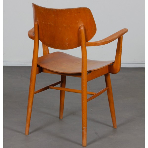 Wooden armchair produced by Ton circa 1960 - Eastern Europe design