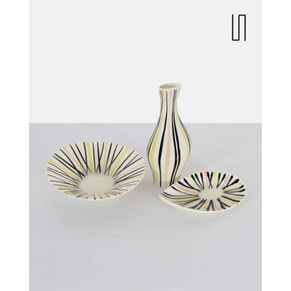 Vase blanc par Jarmila Formánková, 1959 - Design d'Europe de l'Est