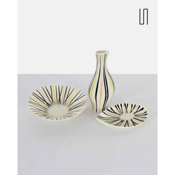 White vase by Jarmila Formánková, 1959 - Eastern Europe design