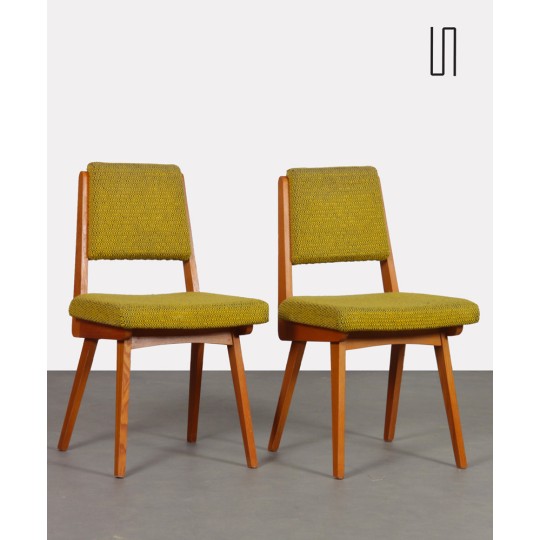 Pair of wooden chairs from the 1970s - Eastern Europe design