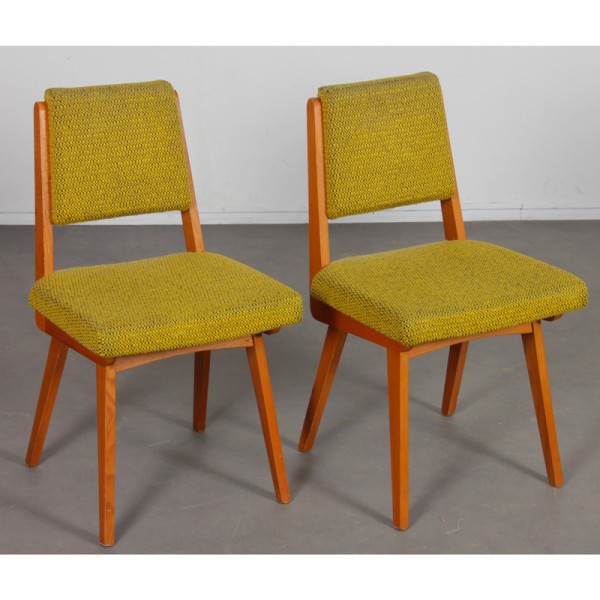 Pair of wooden chairs from the 1970s - Eastern Europe design