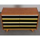 Yellow and black chest of drawers, model U-453, by Jiri Jiroutek, 1960s - Eastern Europe design