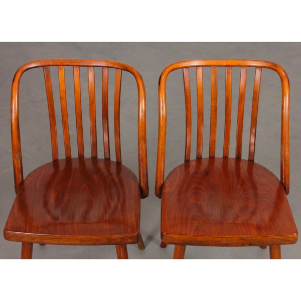 Ensemble de 6 chaises vintage par Antonin Suman pour Ton, 1960 - Design d'Europe de l'Est