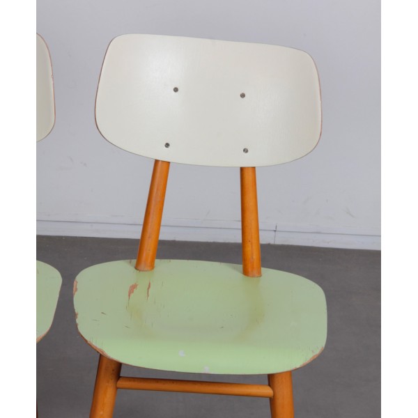 copy of Suite of 3 chairs produced by Ton in the 1960s - Eastern Europe design