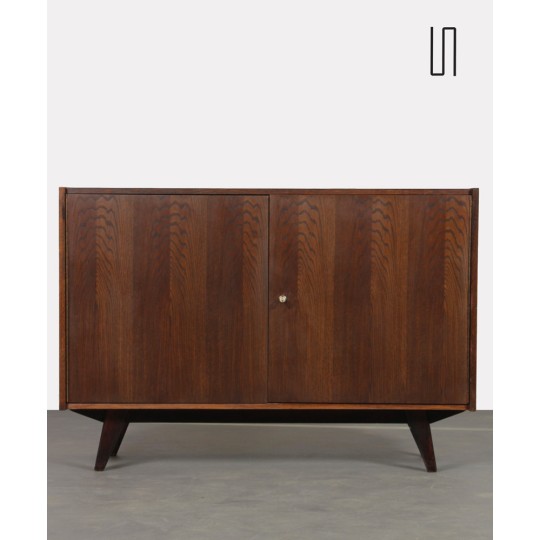 Dark oak chest by Jiri Jiroutek, model U-450 from the 1960s - Eastern Europe design