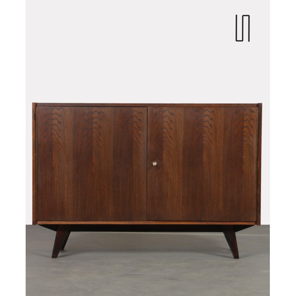 Dark oak chest by Jiri Jiroutek, model U-450 from the 1960s - Eastern Europe design