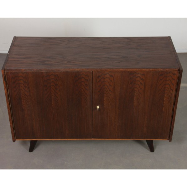 Dark oak chest by Jiri Jiroutek, model U-450 from the 1960s - Eastern Europe design