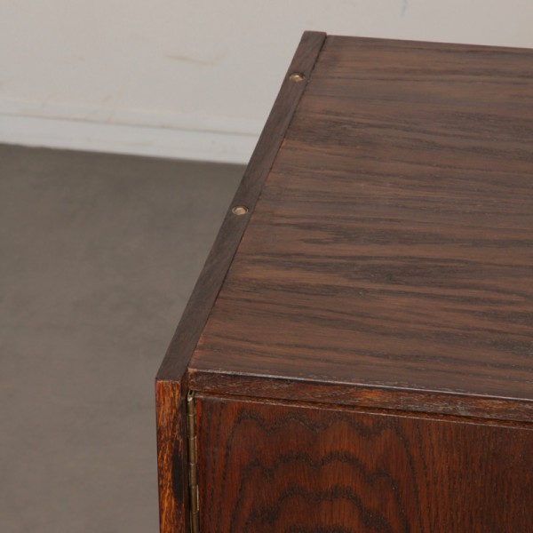 Dark oak chest by Jiri Jiroutek, model U-450 from the 1960s - Eastern Europe design