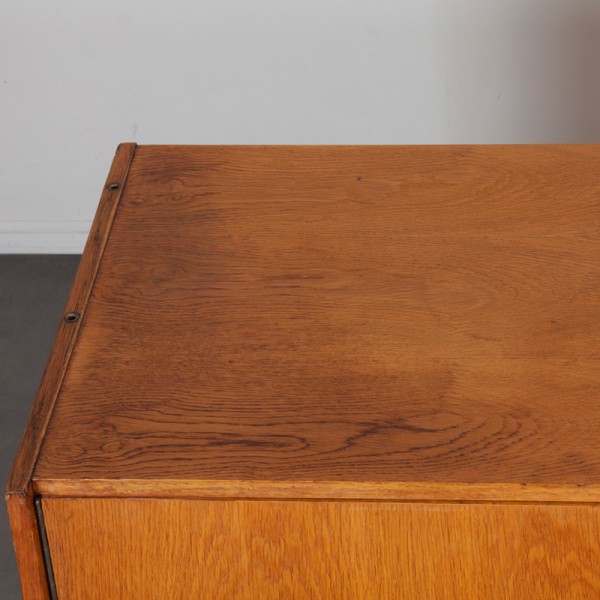 Vintage oak storage unit by Jiri Jiroutek, model U-458, 1960s - Eastern Europe design