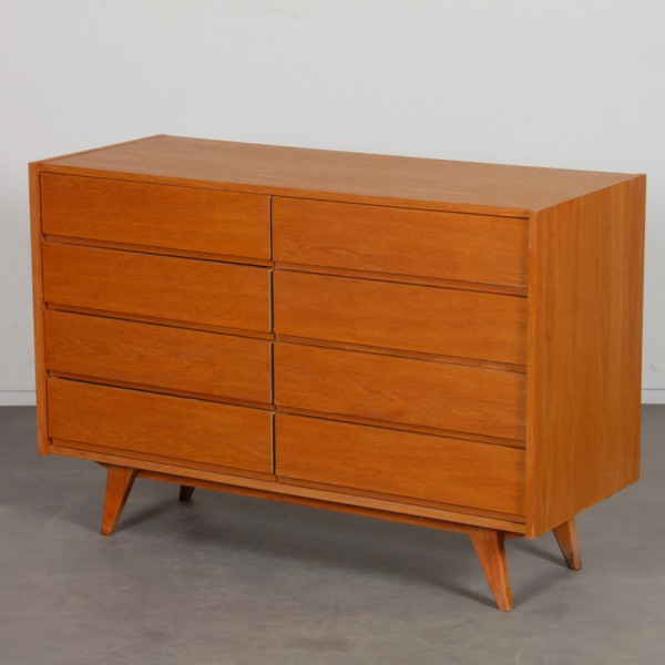 Wooden chest of drawers by Jiri Jiroutek, model U-453, circa 1960 - Eastern Europe design