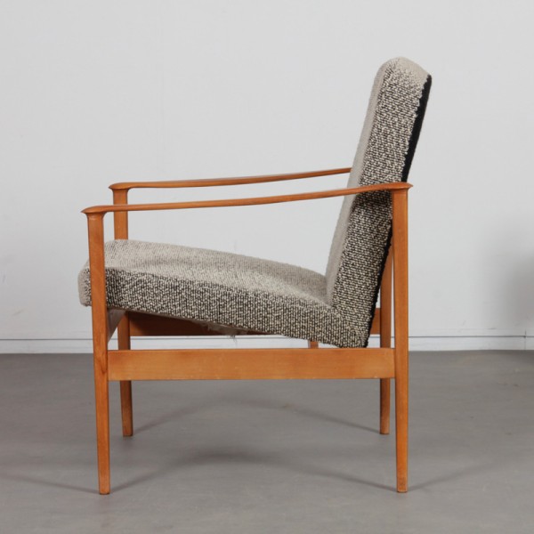 Paire de fauteuils en bois des années 1960 - 