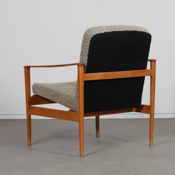 Paire de fauteuils en bois des années 1960 - 