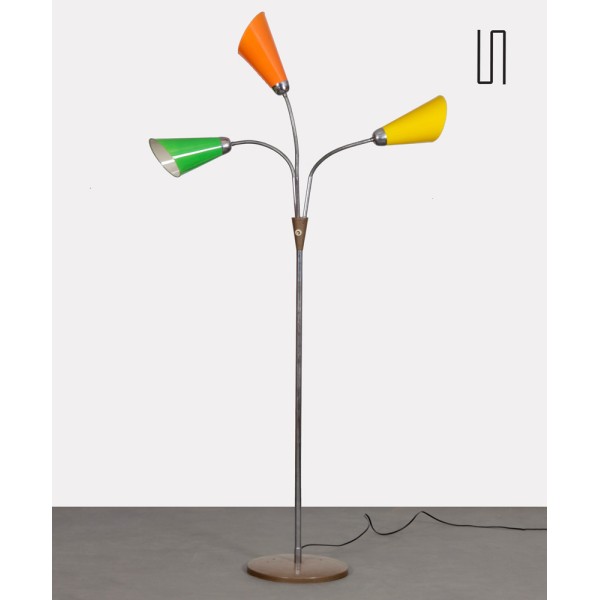 Vintage metal floor lamp by Lidokov, circa 1960 - Eastern Europe design