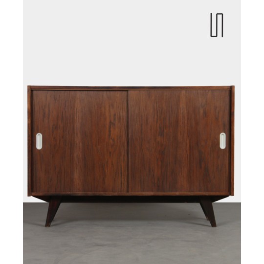 Dark oak chest designed by Jiri Jiroutek, model U-452, 1960s - Eastern Europe design