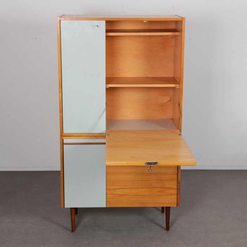 Vintage wood storage unit by UP Zavody, 1960s