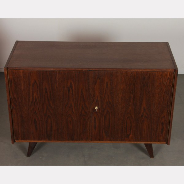 Dark oak chest by Jiri Jiroutek, model U-450 from the 1960s - Eastern Europe design