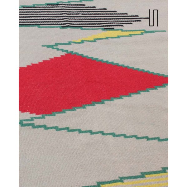 Grand tapis moderniste tchèque par Antonin Kybal, 1950 - Design d'Europe de l'Est