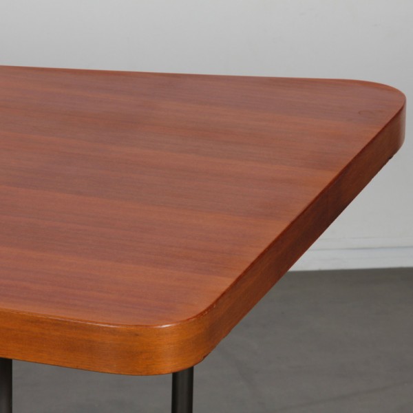 Mahogany and metal desk by Georges Frydman, 1950s - 