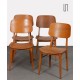 Suite of 4 chairs produced by Ton, 1960 - Eastern Europe design