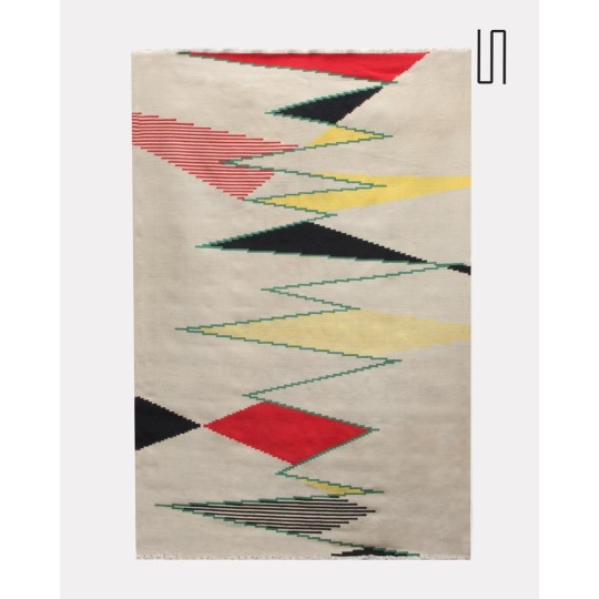 Big Czech modernist carpet by Antonin Kybal, 1950s - Eastern Europe design