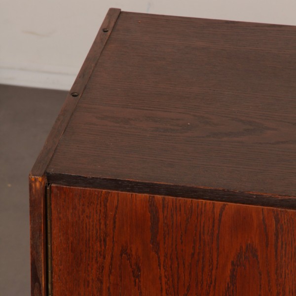 Vintage stained oak chest of drawers model U-458 by Jiri Jiroutek, 1960s - Eastern Europe design