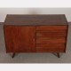 Vintage stained oak chest of drawers model U-458 by Jiri Jiroutek, 1960s - Eastern Europe design