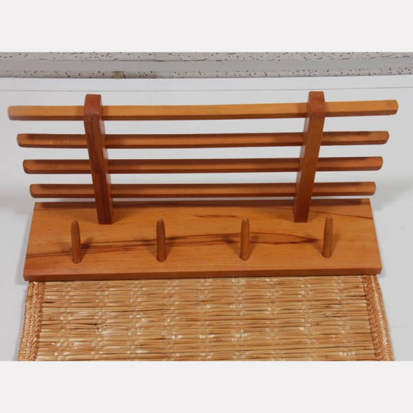 Wicker coat rack produced by Uluv in the 1960s - 