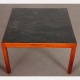 Vintage wood and slate coffee table, 1970 - 