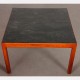 Vintage wood and slate coffee table, 1970 - 