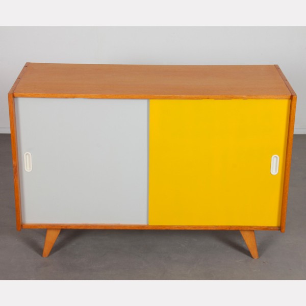 Yellow and white chest by Jiri Jiroutek, model U-452, circa 1960 - Eastern Europe design