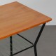 Vintage metal and wood table from the 1960s - 
