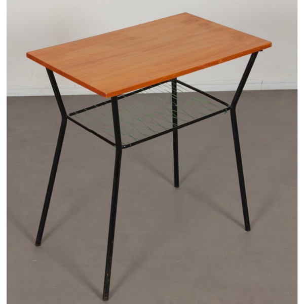 Vintage metal and wood table from the 1960s - 