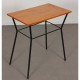 Vintage metal and wood table from the 1960s - 