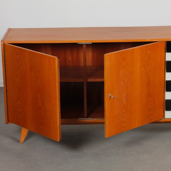 Oak sideboard by Jiri Jiroutek, model U-460, 1960s - 