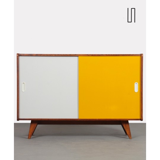 Commode jaune et blanche par Jiri Jiroutek, modèle U-452, 1960 - Design d'Europe de l'Est