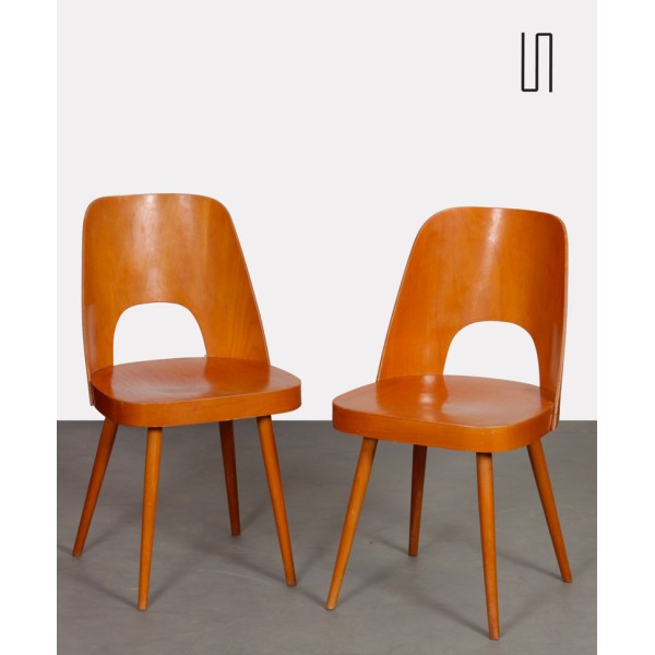 Pair of chairs by Oswald Haerdtl for Ton, 1960s - Eastern Europe design