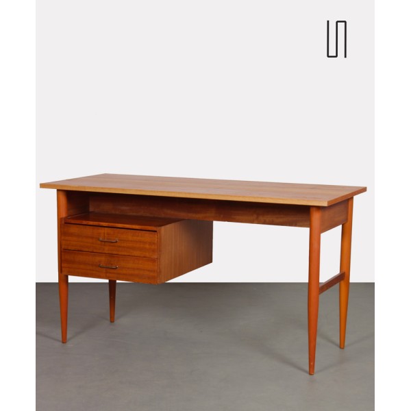 Vintage wooden desk from the 1970s - Eastern Europe design